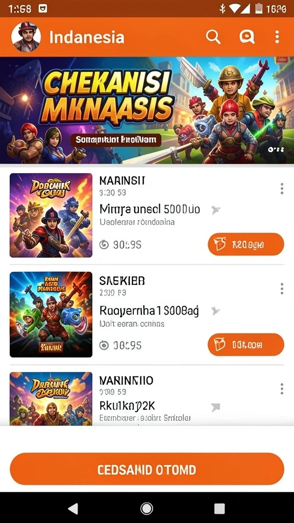 asd123 - Tampilan menu utama yang menarik dan mudah dinavigasi.