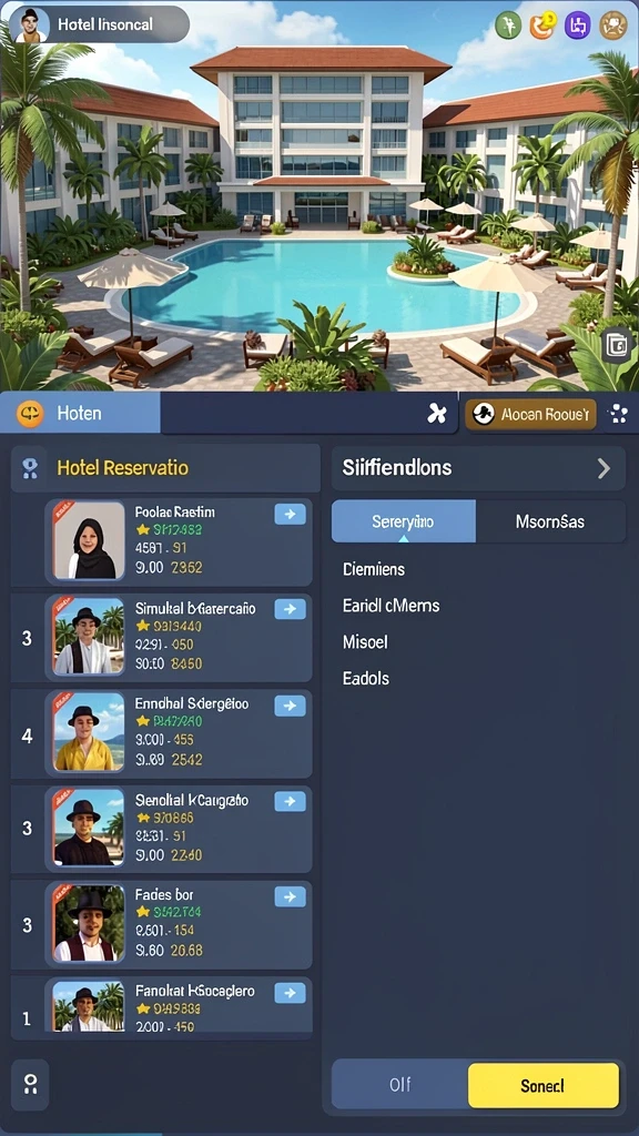 neoparty - Pengaturan permainan yang interaktif dan user-friendly.